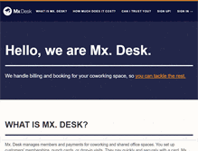 Tablet Screenshot of mxdesk.com